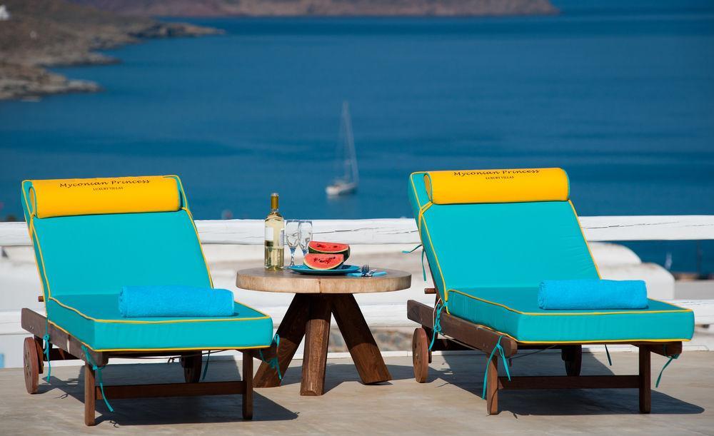 Myconian Princess Luxury Villas Kalafatis Bagian luar foto